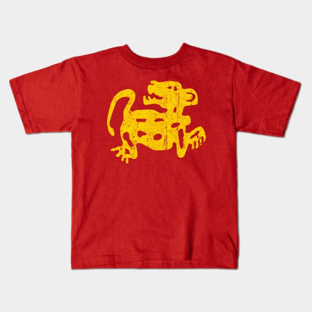 Red Jaguars Kids T-Shirt by huckblade